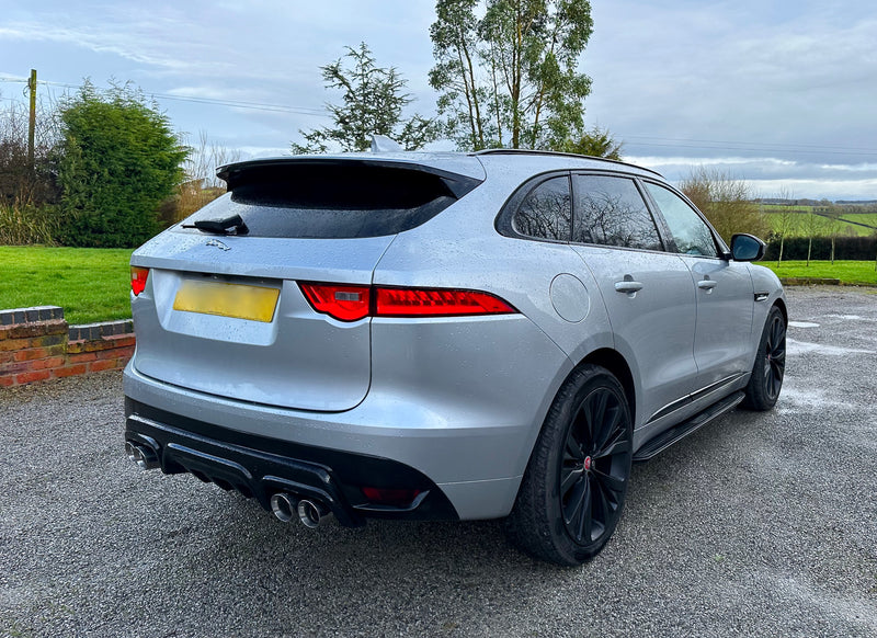 AVR Jaguar F-Pace Rear Diffuser(V2) & Quad Exhaust Tips Fits All Petrol And Diesel Models 2018-2025 SUPPLIED