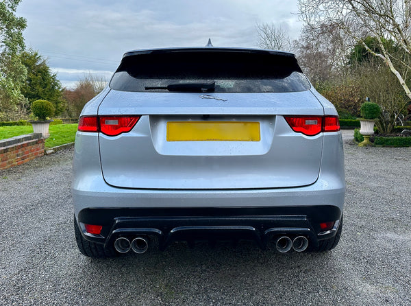 AVR Jaguar F-Pace Rear Diffuser(V2) & Quad Exhaust Tips Fits All Petrol And Diesel Models 2018-2025 SUPPLIED