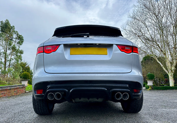 AVR Jaguar F-Pace Rear Diffuser(V2) Fits All 2.0 LTR Petrol And Diesel Models 2018-2021 SUPPLIED