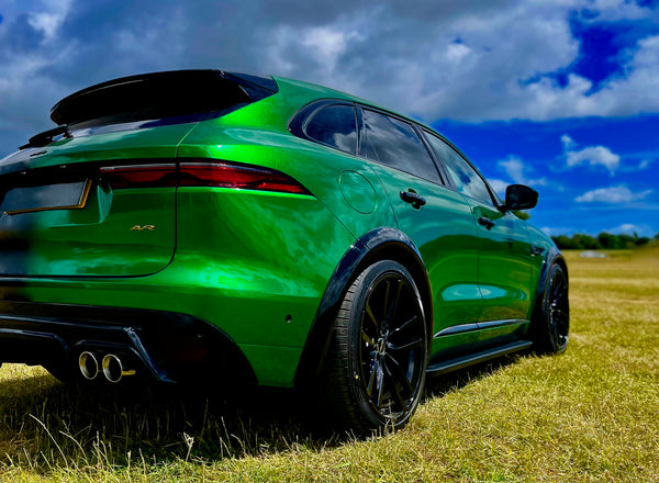 AVR Jaguar F-Pace Rear Diffuser(V2) Fits All 2.0 LTR Petrol And Diesel Models 2018-2021 SUPPLIED