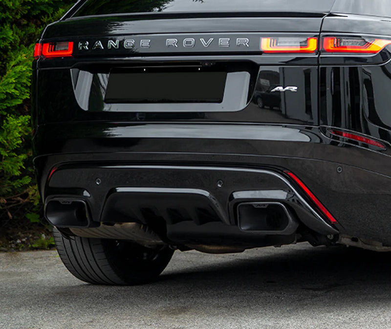 AVR Velar Rear Bumper Diffuser & Twin Exhaust Finishers SHIPPING TO FRANCE INCLUDED