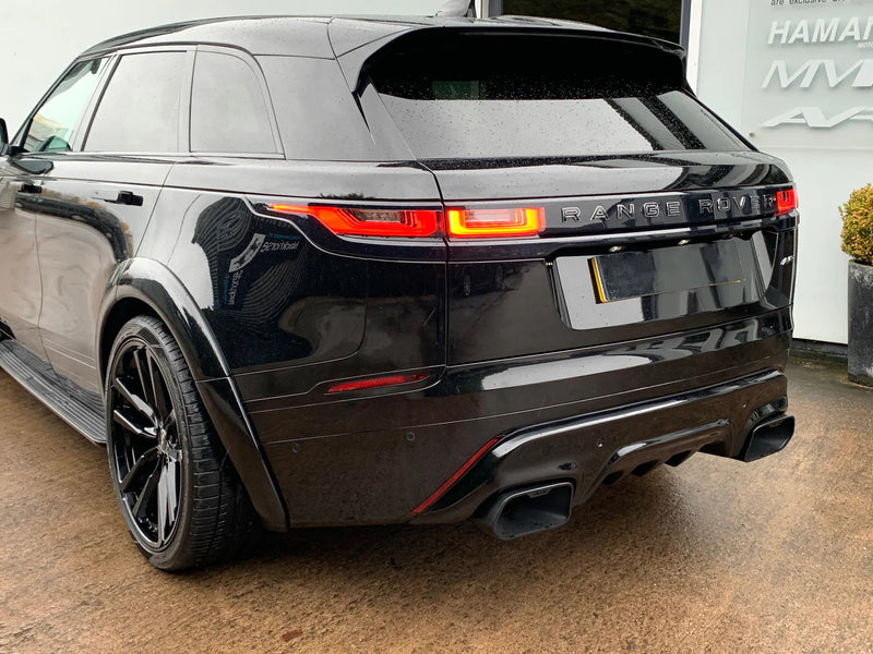 AVR Velar Rear Bumper Diffuser & Twin Exhaust Finishers SHIPPING TO FRANCE INCLUDED